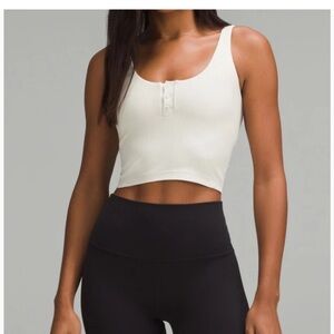 lululemon Align™ Ribbed Henley Tank Top Light Support A/B Cup - Bone